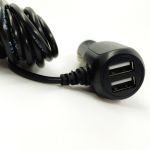 Угловое зарядное устройство 3м Mini USB + 2USB  Pioneer