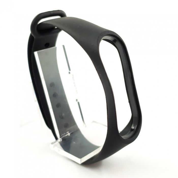 Силиконовый ремешок браслет для Mi Band 3 Black