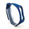 Силиконовый ремешок браслет для Mi Band 3/4 Dark Blue