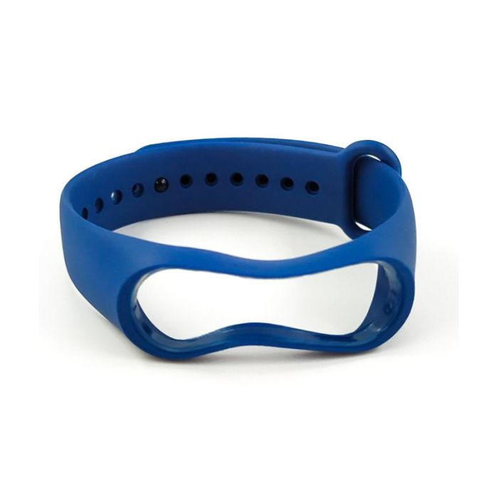 Силиконовый ремешок браслет для Mi Band 3/4 Dark Blue