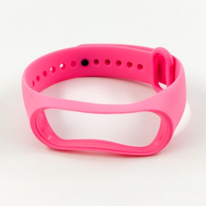 Силиконовый ремешок браслет для Mi Band 3/4 Pink