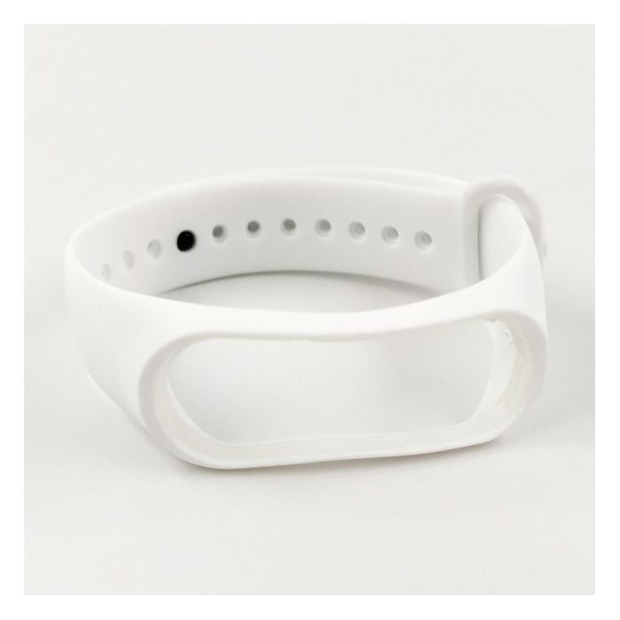 Силиконовый ремешок браслет для Mi Band 3 White