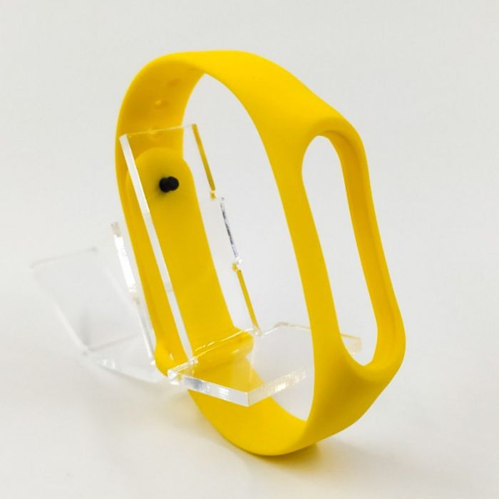 Силиконовый ремешок браслет для Mi Band 3/4 Yellow