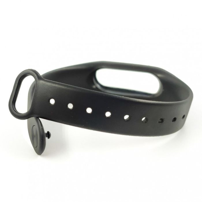 Силиконовый ремешок браслет для Mi Band 2 Black