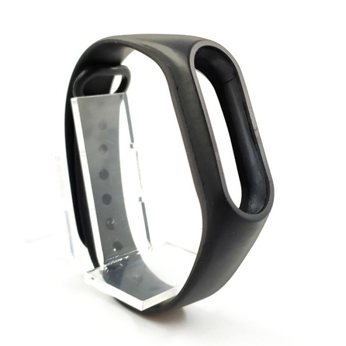 Силиконовый ремешок браслет для Mi Band 2 Black