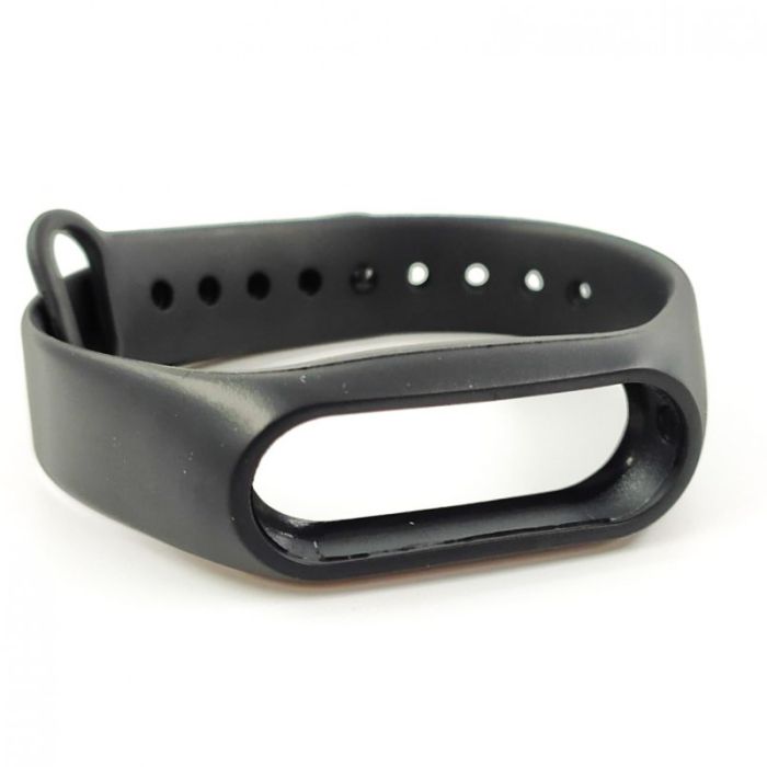 Силиконовый ремешок браслет для Mi Band 2 Black