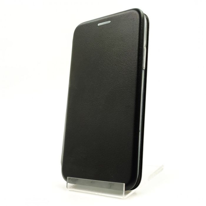 Кожаный противоударный чехол-книжка Hoco iPhone X/Xs Black (Черный)