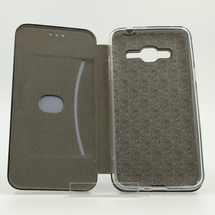 Кожаный противоударный чехол-книжка Nillkin Samsung J3 2016 J310/J320 Black