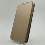 Кожаный противоударный чехол-книжка Wing Xiaomi Redmi 4X Gold (Золотой)