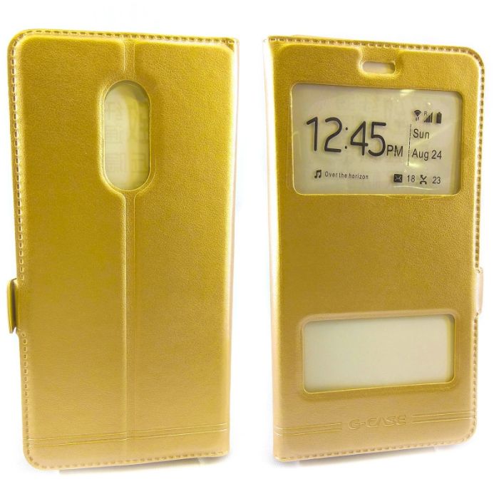 Чехол-книжка G-CASE Xiaomi Redmi Note 4x Gold (Золотой)