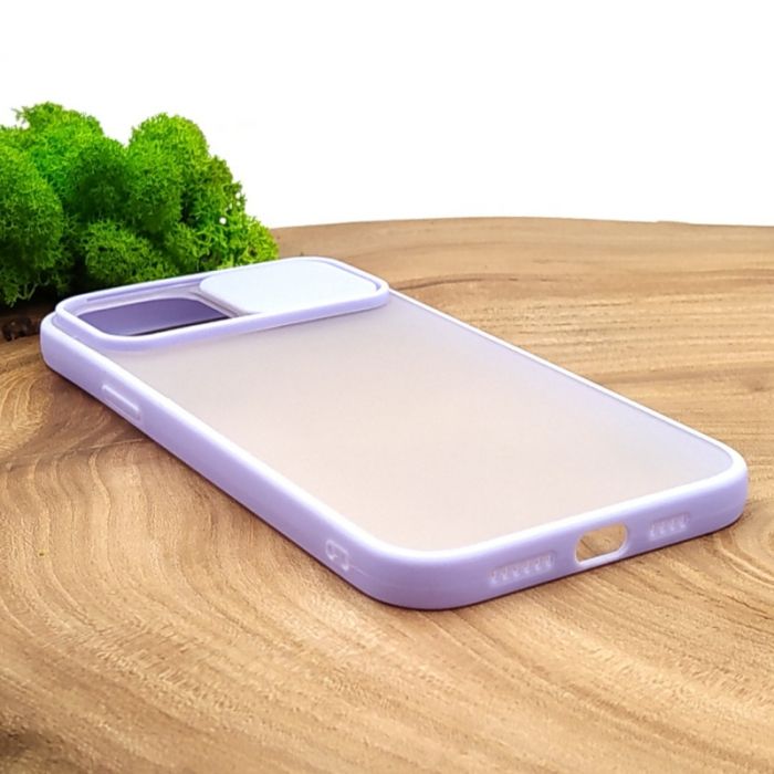 Чехол HOCO Smoke case Camera Protection для Iphone 12 PRO MAX Lilac