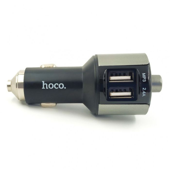 Автомобильный FM модулятор + зарядное устройство 2 USB 2.4А + Bluetooth Hoco E19