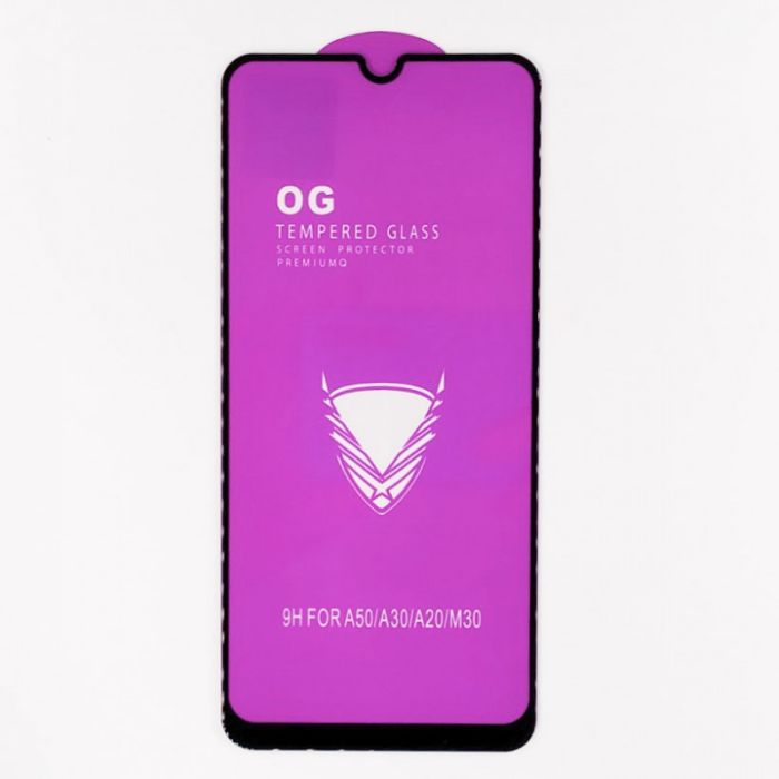 Full Glue Glass Samsung A30/A20/A50 Black