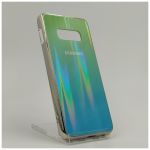 Стеклянный чехол Gradient case Samsung S10E aquamarine