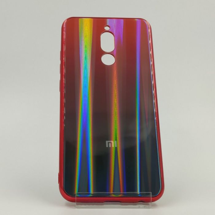 Стеклянный чехол Gradient case XIAOMI Redmi8 wine-colored
