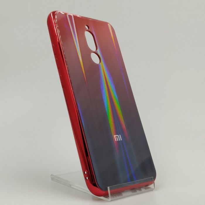Стеклянный чехол Gradient case XIAOMI Redmi8 wine-colored