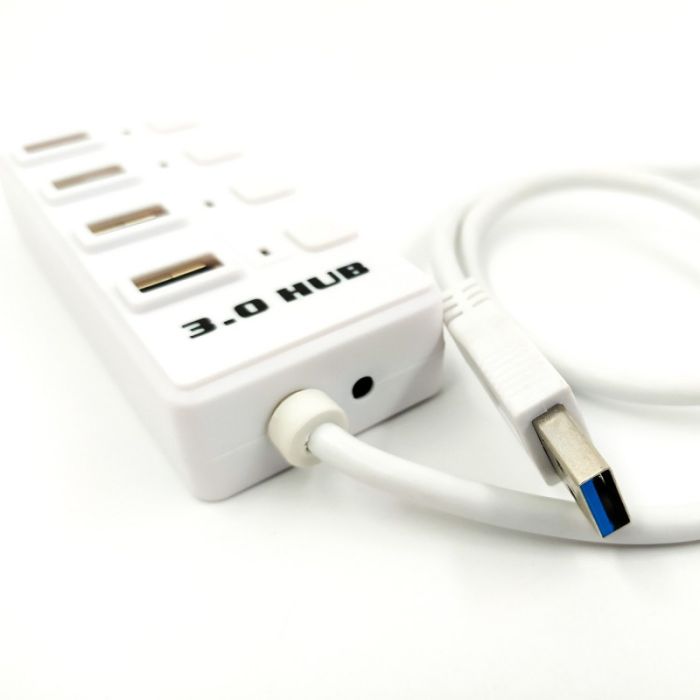 Компьютерный USB 3.0 хаб с выключателями 303