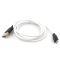 Сверхпрочный силиконовый USB кабель HOCO X21 Micro USB White