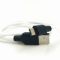 Сверхпрочный силиконовый USB кабель HOCO X21 Micro USB White