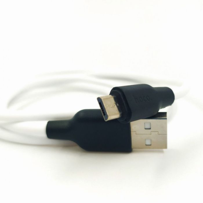 Сверхпрочный силиконовый USB кабель HOCO X21 Micro USB White
