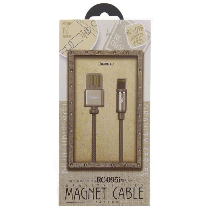 Кабель Remax RC-095i Lightning-USB Magnetic