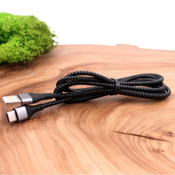 Кабель USB двухсторонний в нейлоновой оплетке Type-C Borofone BU11