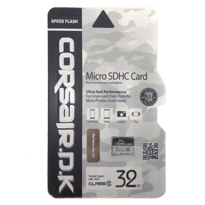 Карта памяти microSD CORSAIR.D.K 32Gb 10 Class