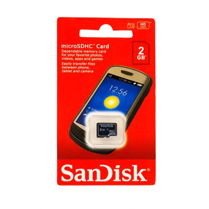 Карта памяти SanDisk micro SD 2 Gb 10 Class