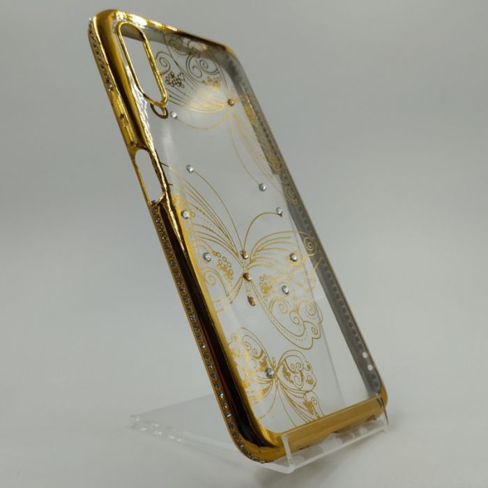 Силиконовый чехол Kings Bar со стразами Huawei P smart Pro Butterfly