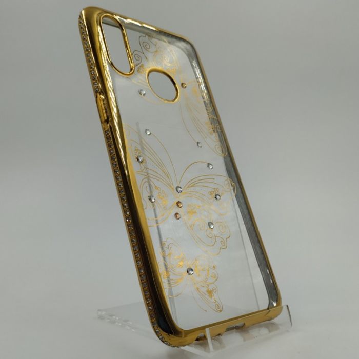 Силиконовый чехол Kings Bar со стразами Samsung A10S Butterfly