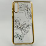 Силиконовый чехол Kings Bar со стразами Samsung A50/A30s Butterfly