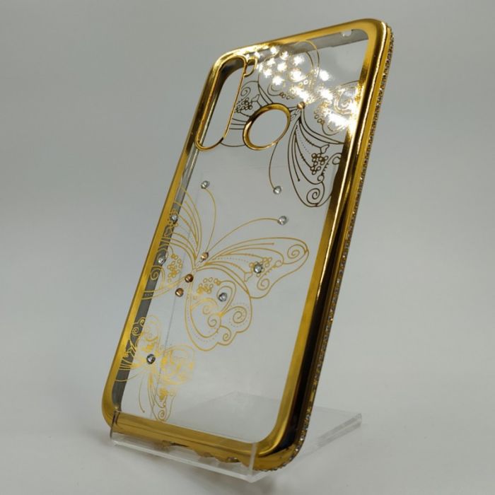 Силиконовый чехол Kings Bar со стразами Xiaomi Redmi Note8t Butterfly