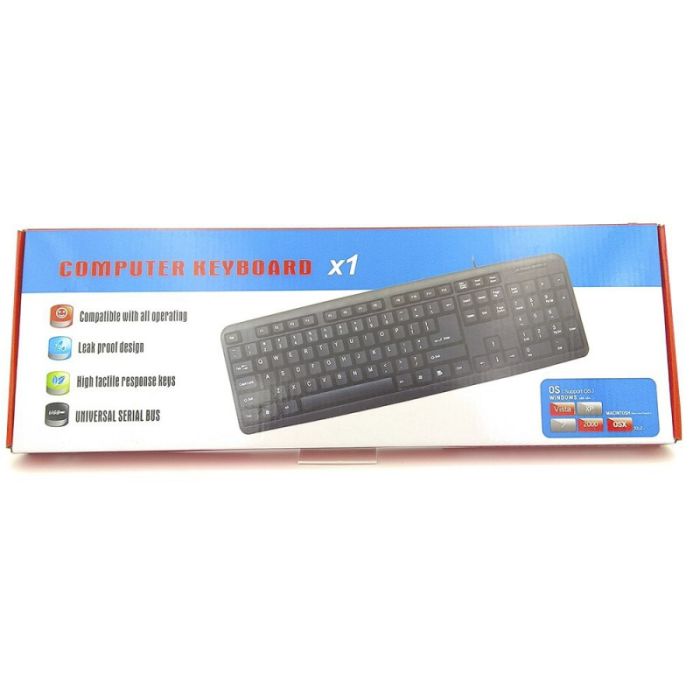Клавиатура проводная NewRixing X1 Black (Черный)