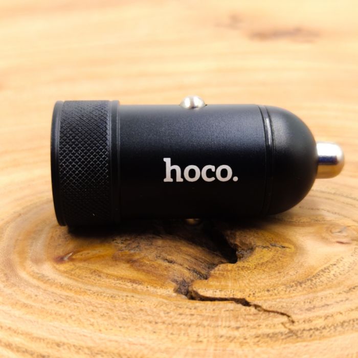 Компактный автомобильный блок питания в метале QC3.0 Hoco Z32