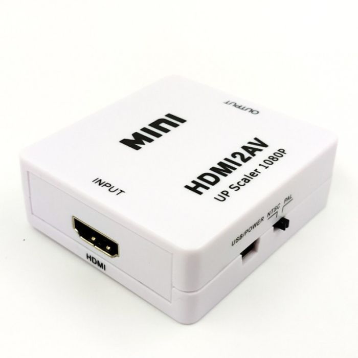 Преобразователь видеосигнала конвертер  HDMI на AV (3 тюльпана)