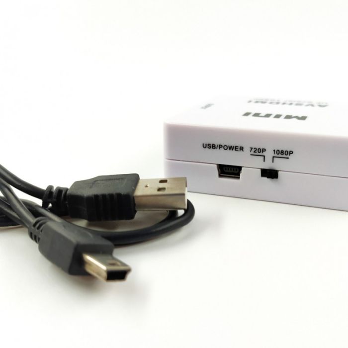 Конвертер видеосигнала AV(3 тюльпана) на HDMI