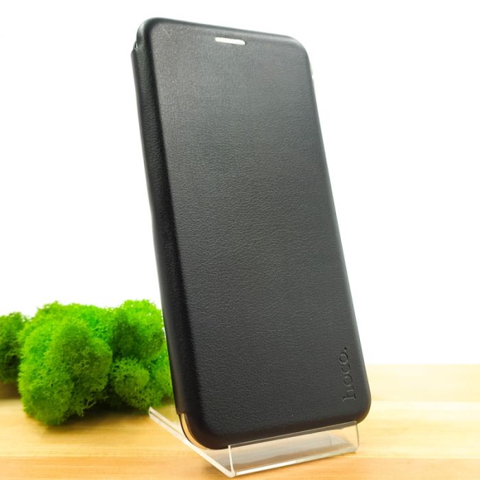 Кожаный противоударный чехол-книжка Hoco SAMSUNG NOTE 20 BLACK