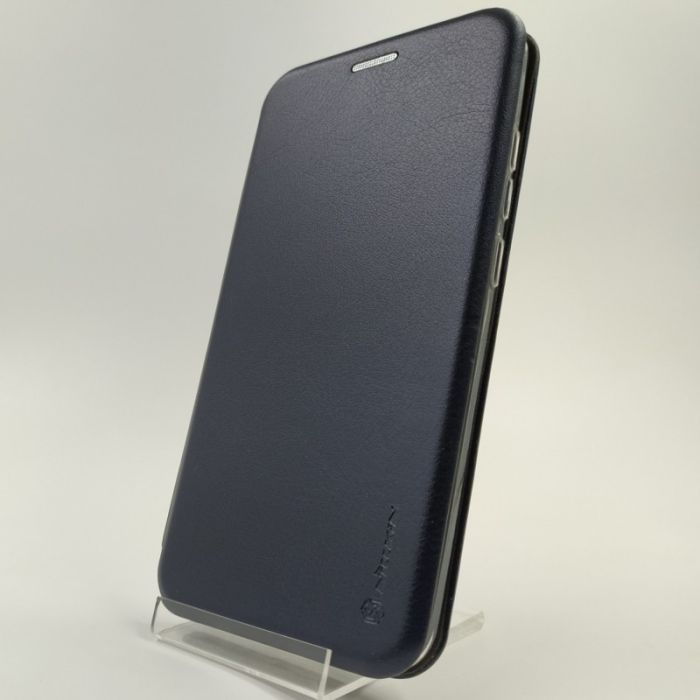 Кожаный противоударный чехол-книжка Hoco Xiaomi Redmi8A Navy Storm