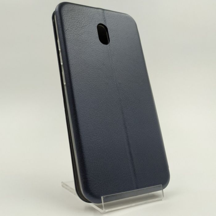 Кожаный противоударный чехол-книжка Hoco Xiaomi Redmi8A Navy Storm