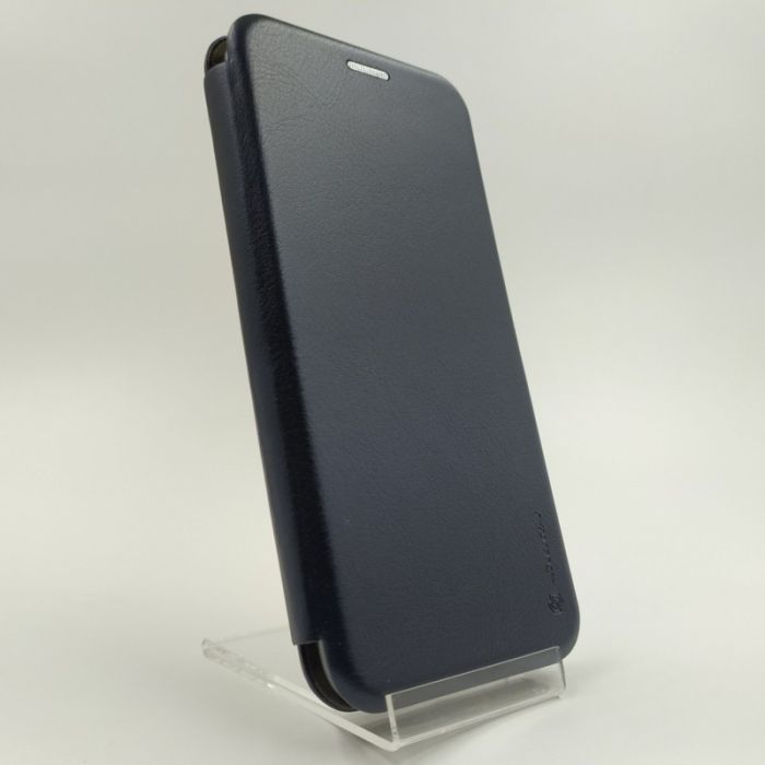 Кожаный противоударный чехол-книжка Hoco Xiaomi Redmi8A Navy Storm