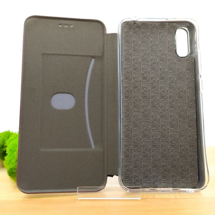 Кожаный противоударный чехол-книжка Hoco Xiaomi Redmi9a Ruby