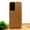 Кожаный противоударный чехол-книжка Nillkin для SAMSUNG S21 Ultra Gold
