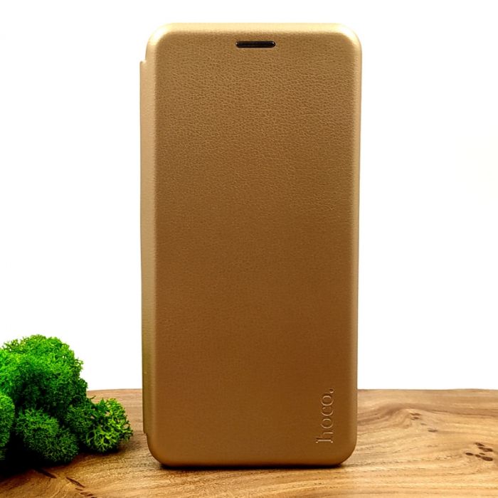 Кожаный противоударный чехол-книжка Nillkin для Samung S20FE Gold
