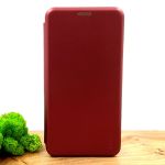 Кожаный противоударный чехол-книжка Nillkin для Xiaomi Redmi Note9 Pro Ruby
