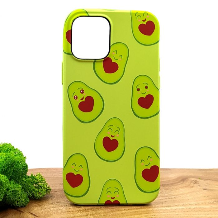 Люминесцентный чехол накладка LUXO Happy Avocado Iphone 12/12 Pro