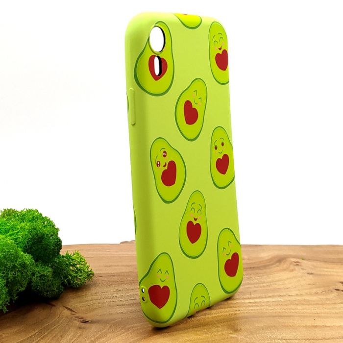 Люминесцентный чехол накладка LUXO Happy Avocado Iphone XR