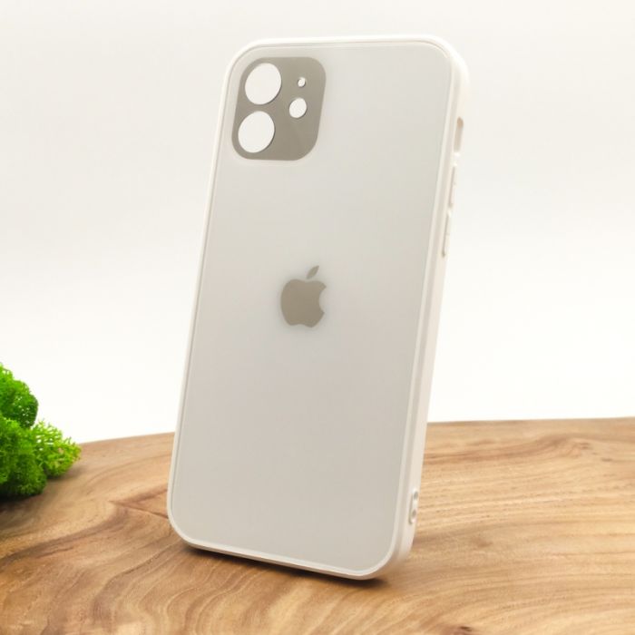 Матовый чехол накладка Носо Glass Case Matte для Apple iPhone 12 Mini White
