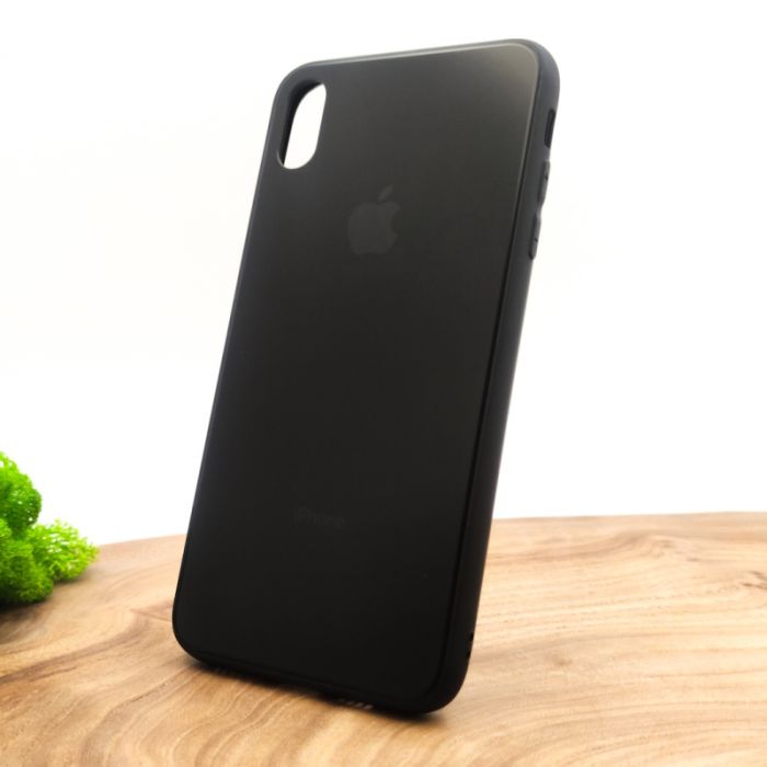 Матовый чехол накладка Носо Glass Case Matte для Apple iPhone XS Black