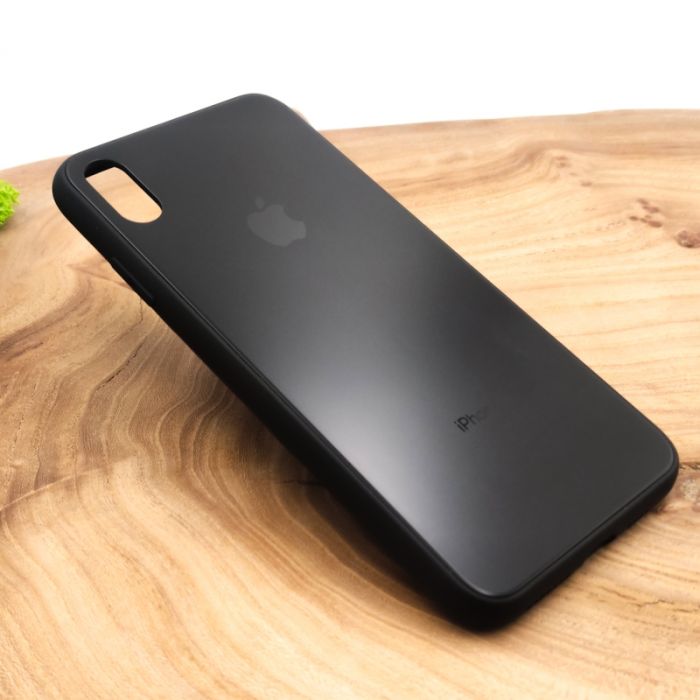 Матовый чехол накладка Носо Glass Case Matte для Apple iPhone XS Black