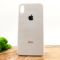 Матовый чехол накладка Носо Glass Case Matte для Apple iPhone XS Max White
